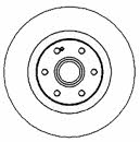 Mapco 15970 Front brake disc ventilated 15970