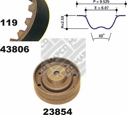 Mapco 23806 Timing Belt Kit 23806