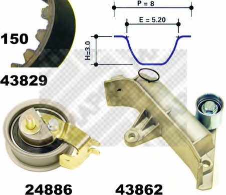 Mapco 23830 Timing Belt Kit 23830