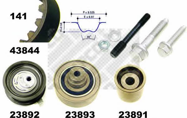 Mapco 23845 Timing Belt Kit 23845