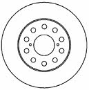 Mapco 25559 Rear ventilated brake disc 25559