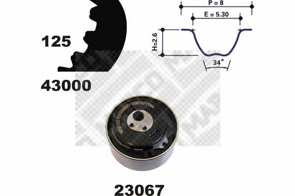Mapco 23000 Timing Belt Kit 23000