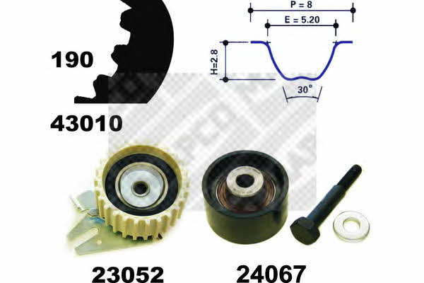 Mapco 23010 Timing Belt Kit 23010