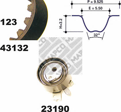 Mapco 23132 Timing Belt Kit 23132