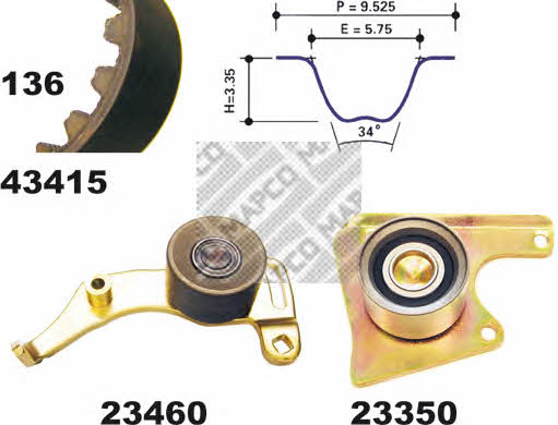  23415 Timing Belt Kit 23415