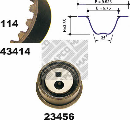 Mapco 23416 Timing Belt Kit 23416