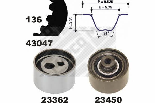 Mapco 23435 Timing Belt Kit 23435