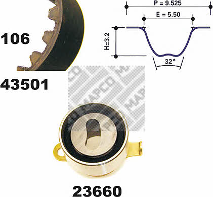 Mapco 23501 Timing Belt Kit 23501