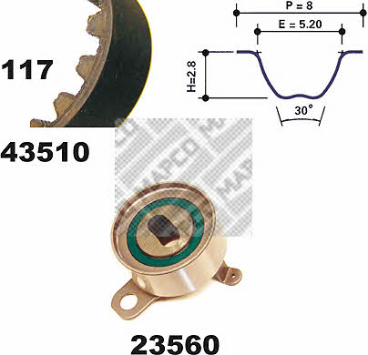 Mapco 23510 Timing Belt Kit 23510