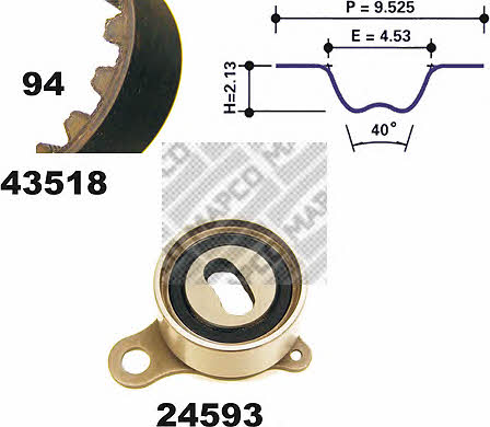 Mapco 23518 Timing Belt Kit 23518