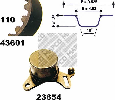 Mapco 23601 Timing Belt Kit 23601