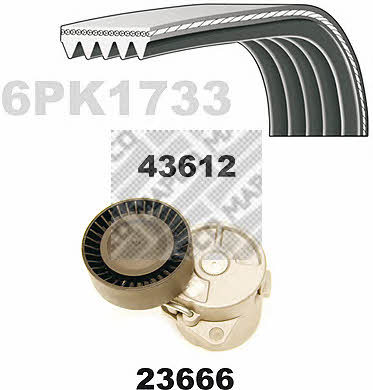 Mapco 23612 Drive belt kit 23612