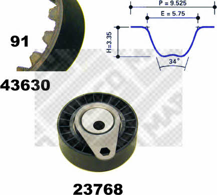 Mapco 23630 Timing Belt Kit 23630