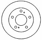 Mapco 45504 Front brake disc ventilated 45504