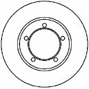 Mapco 45534 Unventilated front brake disc 45534