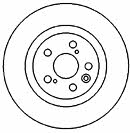 Mapco 45553 Rear brake disc, non-ventilated 45553