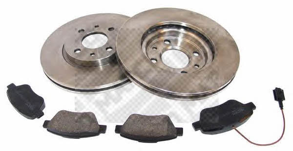 Mapco 47012 Front ventilated brake discs with pads, set 47012
