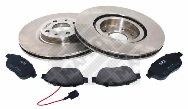 Mapco 47013 Front ventilated brake discs with pads, set 47013