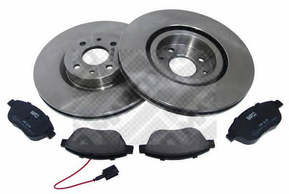 Mapco 47014 Front ventilated brake discs with pads, set 47014