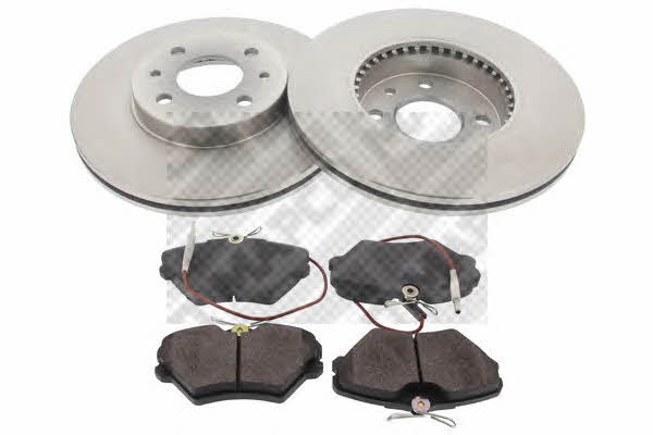  47151 Front ventilated brake discs with pads, set 47151
