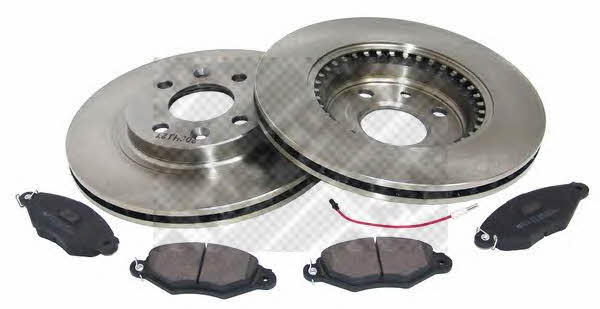  47156 Front ventilated brake discs with pads, set 47156