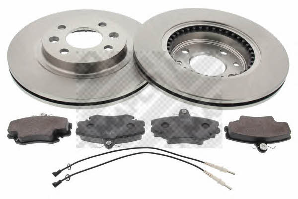 Mapco 47159 Front ventilated brake discs with pads, set 47159