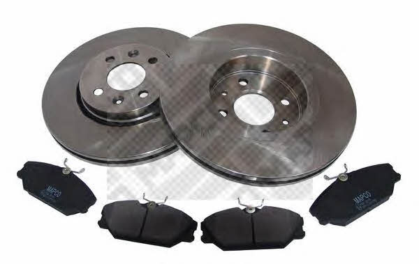  47160 Front ventilated brake discs with pads, set 47160