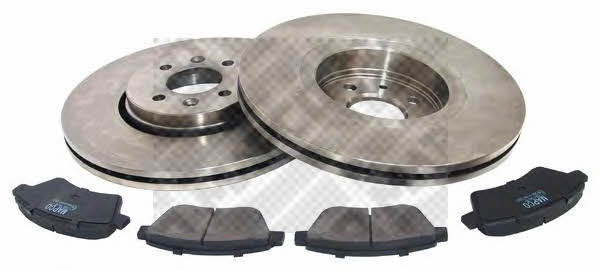 47163 Front ventilated brake discs with pads, set 47163