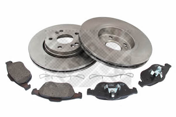 Mapco 47165 Front ventilated brake discs with pads, set 47165