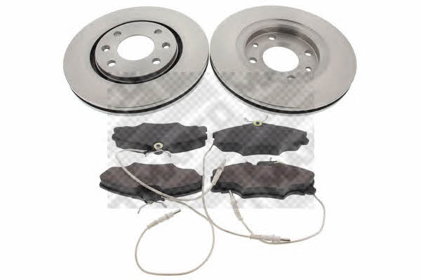  47352 Front ventilated brake discs with pads, set 47352