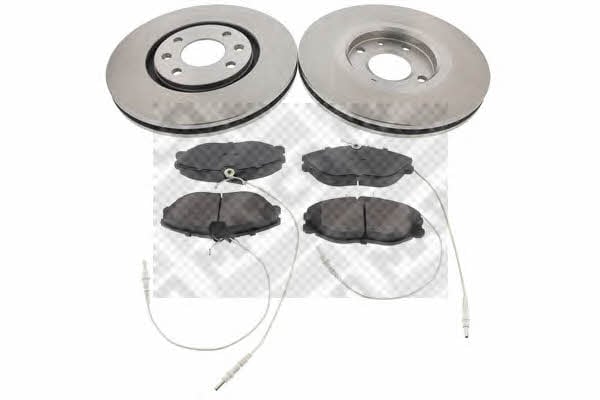  47354 Front ventilated brake discs with pads, set 47354