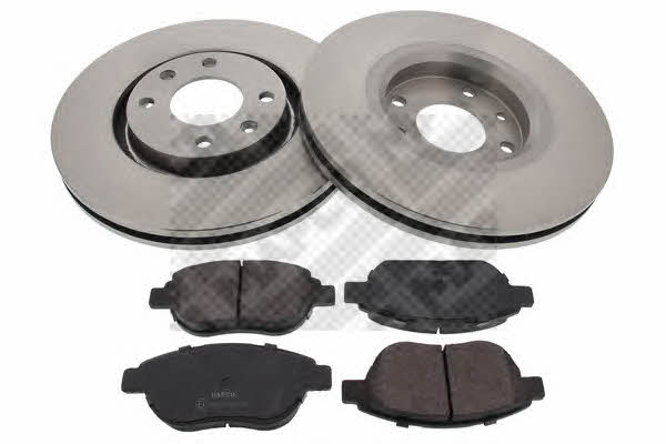 Mapco 47357 Front ventilated brake discs with pads, set 47357
