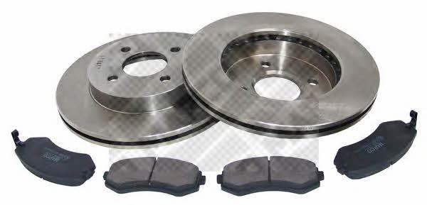  47501 Front ventilated brake discs with pads, set 47501