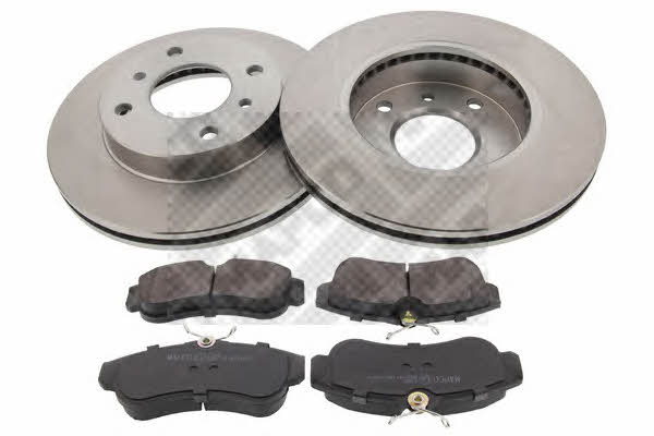  47503 Front ventilated brake discs with pads, set 47503