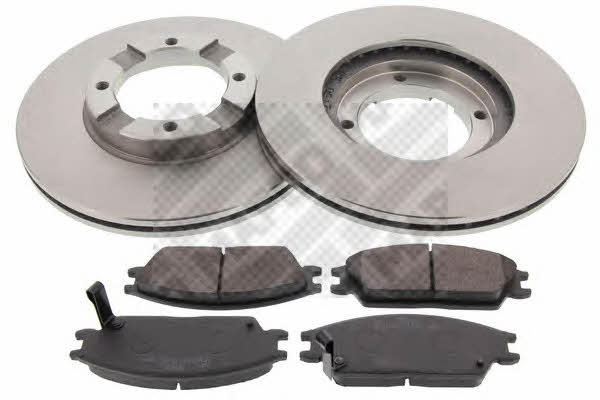 Mapco 47506 Front ventilated brake discs with pads, set 47506