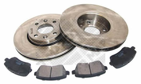 Mapco 47507 Front ventilated brake discs with pads, set 47507