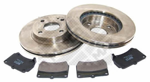 Mapco 47510 Front ventilated brake discs with pads, set 47510