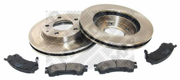 Mapco 47511 Front ventilated brake discs with pads, set 47511