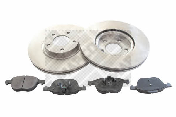 Mapco 47517 Front ventilated brake discs with pads, set 47517