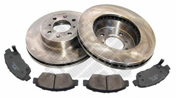  47520 Front ventilated brake discs with pads, set 47520