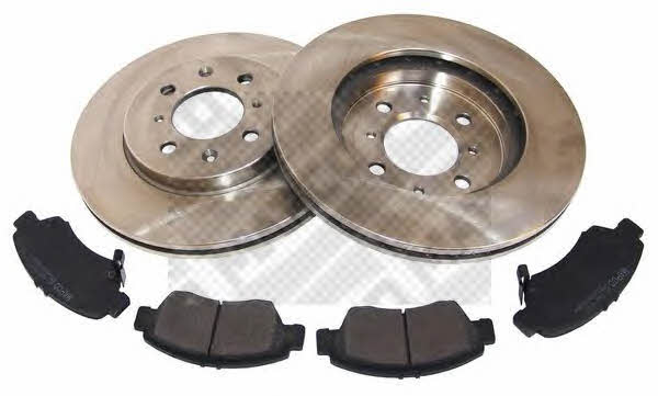 Mapco 47522 Front ventilated brake discs with pads, set 47522