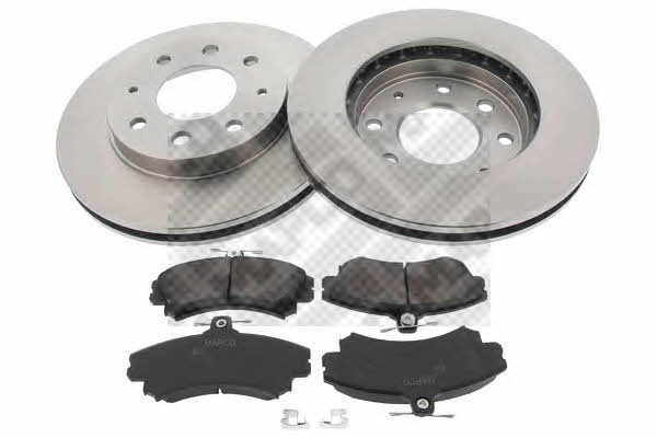 Mapco 47530 Front ventilated brake discs with pads, set 47530