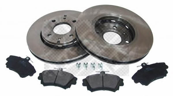 Mapco 47531 Front ventilated brake discs with pads, set 47531