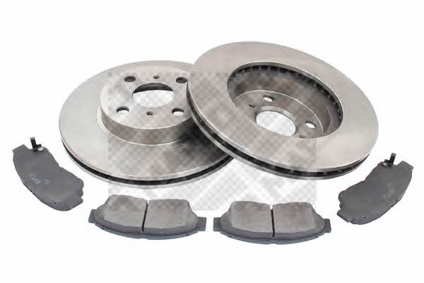 Mapco 47532 Front ventilated brake discs with pads, set 47532