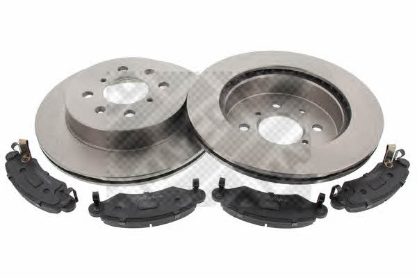 Mapco 47540 Front ventilated brake discs with pads, set 47540