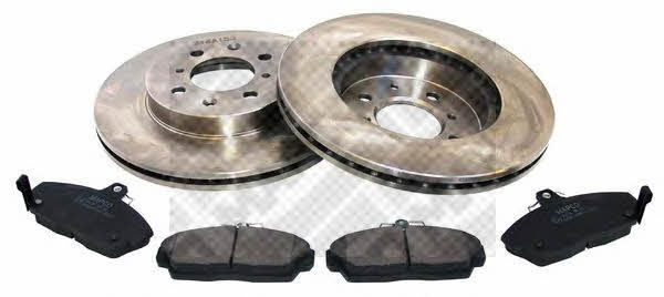 Mapco 47601 Front ventilated brake discs with pads, set 47601