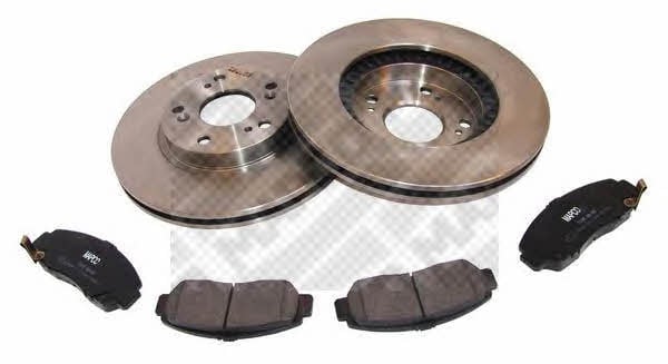 Mapco 47604 Front ventilated brake discs with pads, set 47604