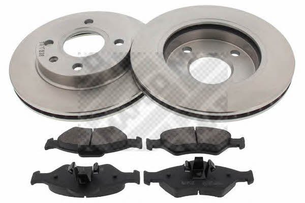  47652 Front ventilated brake discs with pads, set 47652