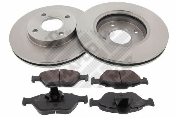 47654 Front ventilated brake discs with pads, set 47654