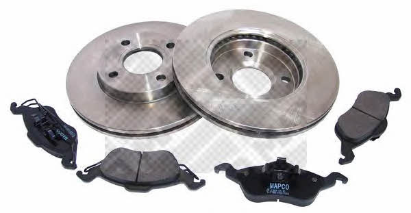Mapco 47655 Front ventilated brake discs with pads, set 47655